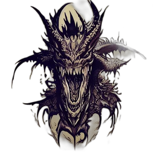 dragon, creature, mask, face transparent PNG cut-out