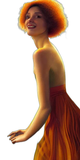 dress, jewelry, crown, staff, concept art, fantasy art, photorealistic, 3d render transparent PNG cut-out