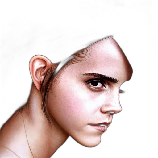 face, mask, crown, hair, photorealistic, concept art, fantasy art, pencil sketch transparent PNG cut-out