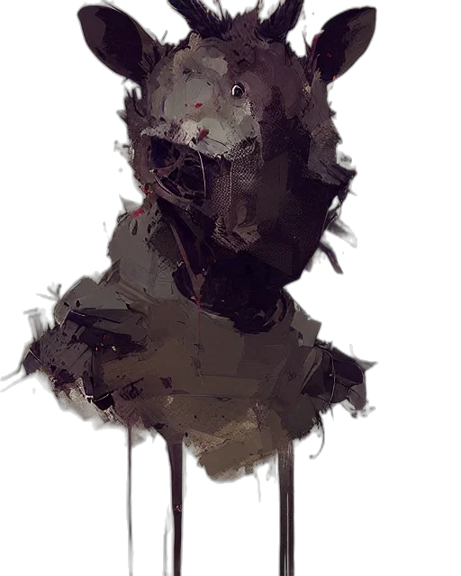 mask, face, creature, animal transparent PNG cut-out