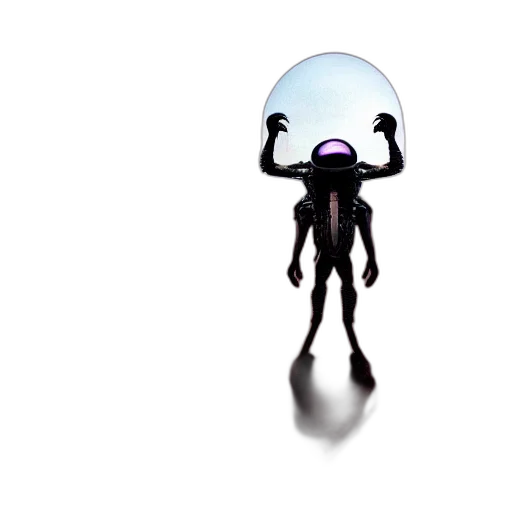 robot, creature, mask, staff transparent PNG cut-out