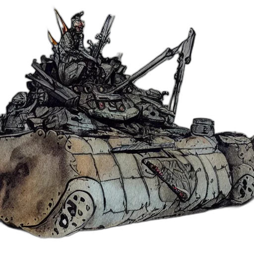weapon, car, robot, concept art transparent PNG cut-out