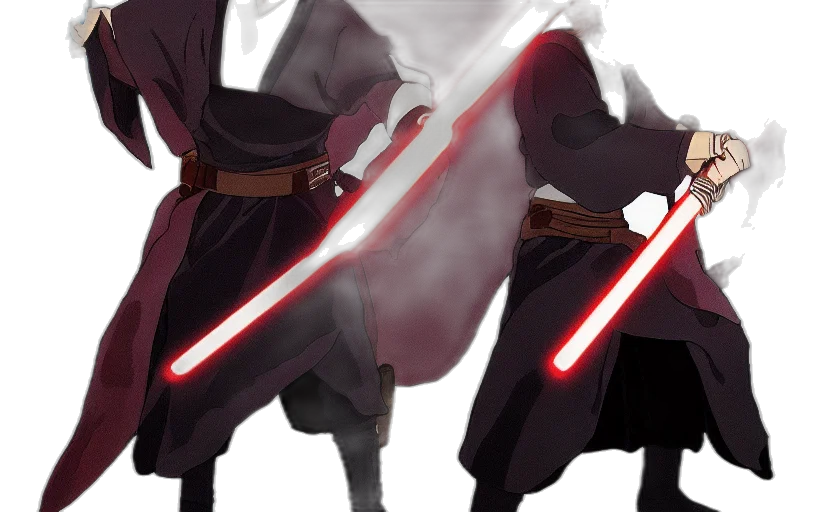 sword, staff, weapon, mask, concept art, fantasy art, comic book art, anime transparent PNG cut-out