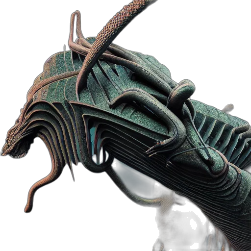 dragon, mask, weapon, creature transparent PNG cut-out