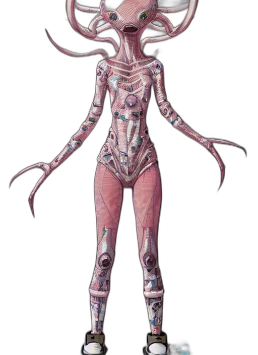 creature, staff, mask, jewelry transparent PNG cut-out