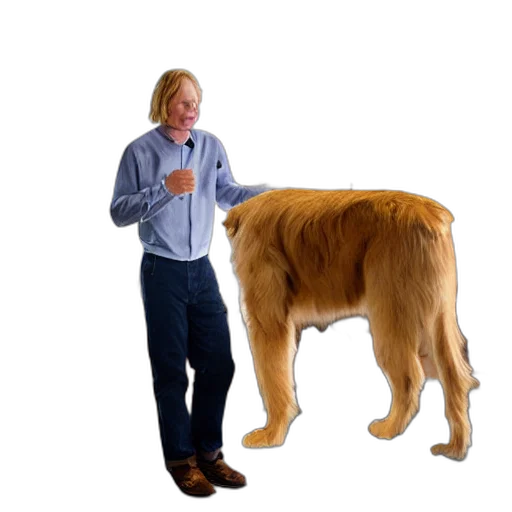 animal, creature, staff, hair, realistic, photo, newton, golden transparent PNG cut-out