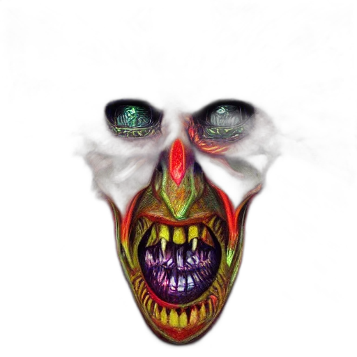 mask, face, creature, crown, concept art, photorealistic, 3d render, pixel art transparent PNG cut-out