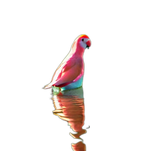 animal, bottle, crown, creature, 3d render, watercolor, concept art, photorealistic transparent PNG cut-out