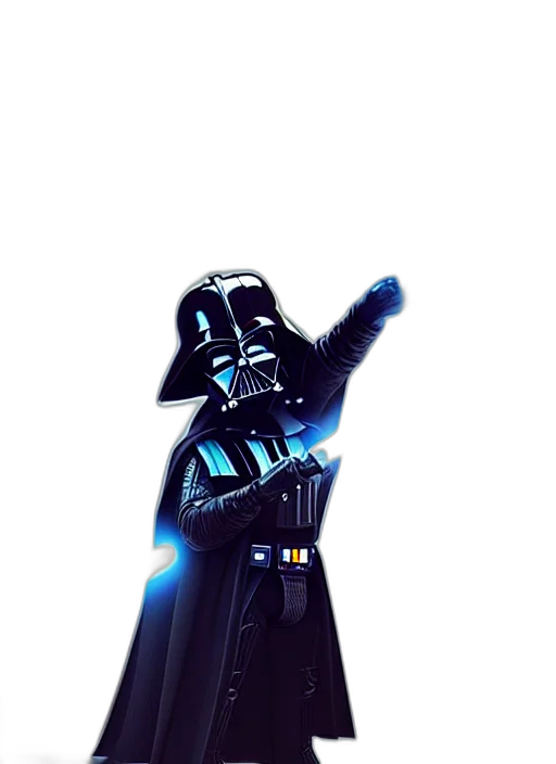 staff, weapon, robot, mask, concept art, 3d render, comic book art, pixel art transparent PNG cut-out
