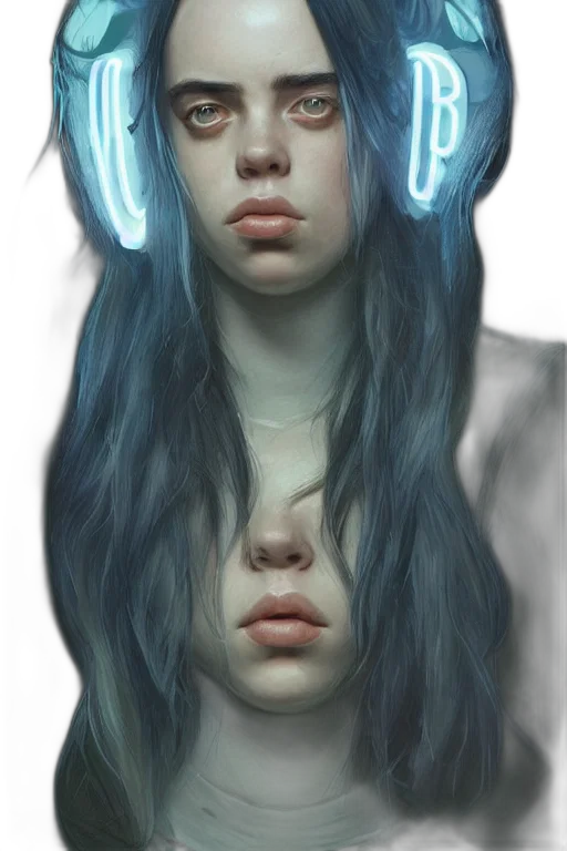 face, mask, robot, creature, concept art, cyberpunk, fantasy art, photorealistic transparent PNG cut-out