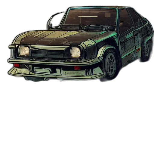 car, weapon, concept art, pixel art transparent PNG cut-out