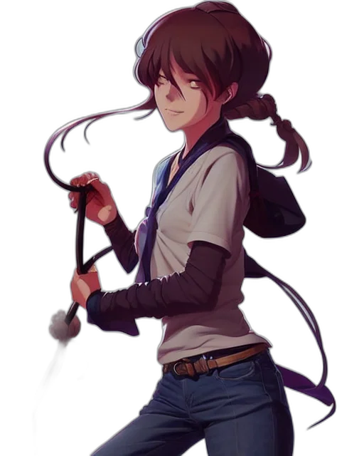 staff, weapon, sword, jacket, concept art, anime, fantasy art, pixel art transparent PNG cut-out