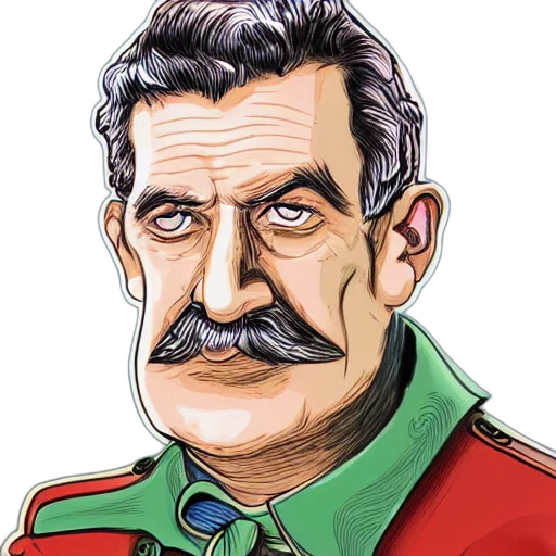 face, staff, jacket, comic book art, cartoon, photorealistic, concept art, portrait transparent PNG cut-out