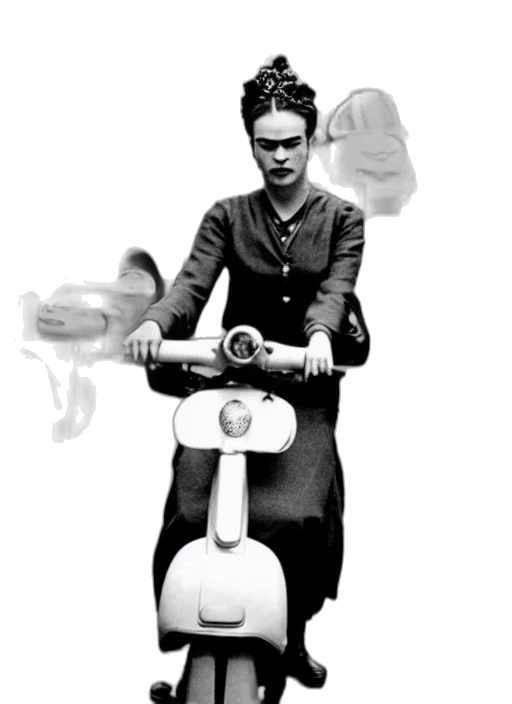 cartoon, concept art, frida, kahlo transparent PNG cut-out