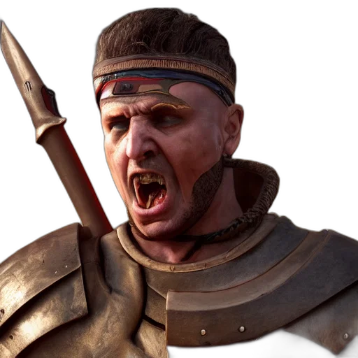 face, sword, weapon, staff transparent PNG cut-out