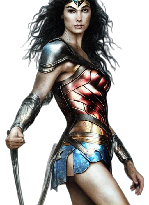 comic book art, concept art, fantasy art, photorealistic transparent PNG cut-out