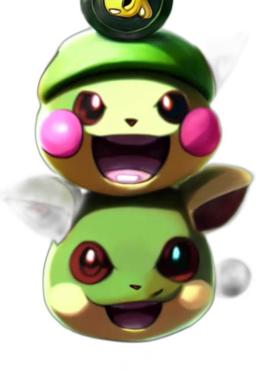 staff, mask, 3d render, concept art, pixel art, fantasy art, green, teemo transparent PNG cut-out
