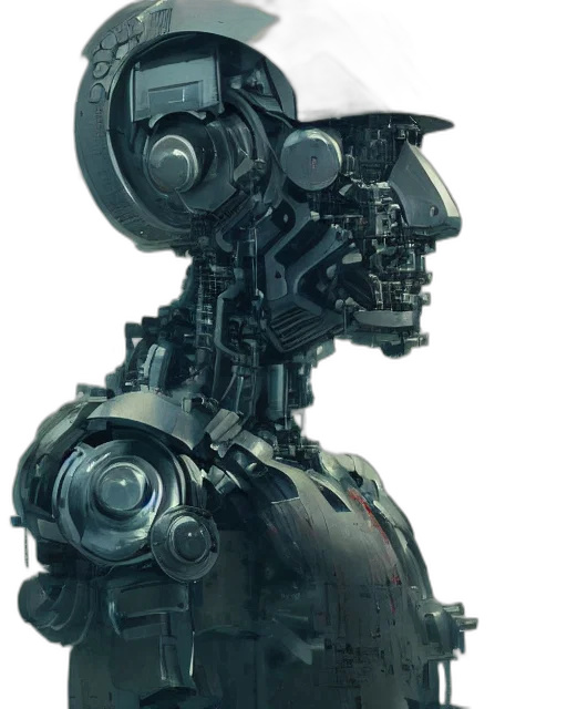 robot, weapon, face, mask transparent PNG cut-out