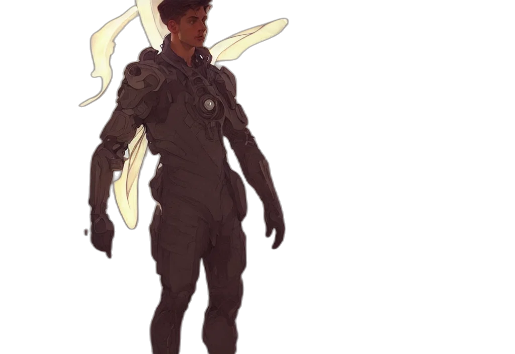 staff, weapon, dragon, jacket transparent PNG cut-out