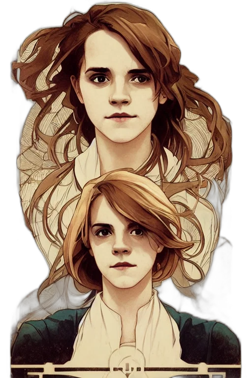 face, hair, concept art, comic book art transparent PNG cut-out