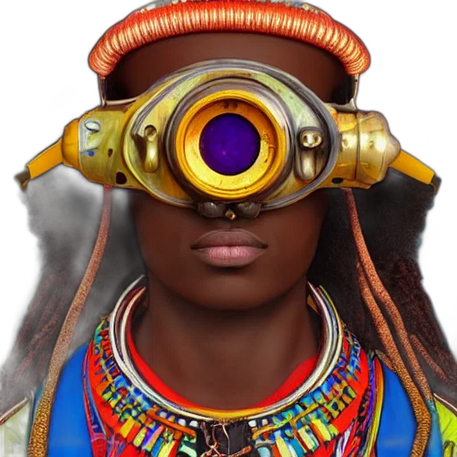 jewelry, face, mask, staff, concept art, photorealistic, 3d render, fantasy art transparent PNG cut-out