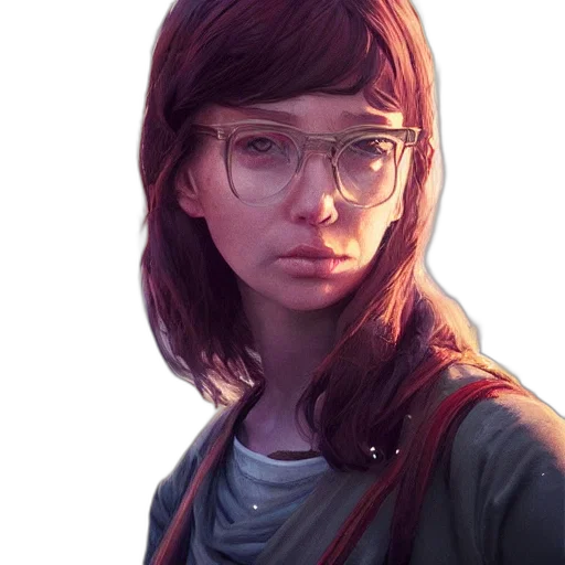 face, jacket, staff, robot transparent PNG cut-out
