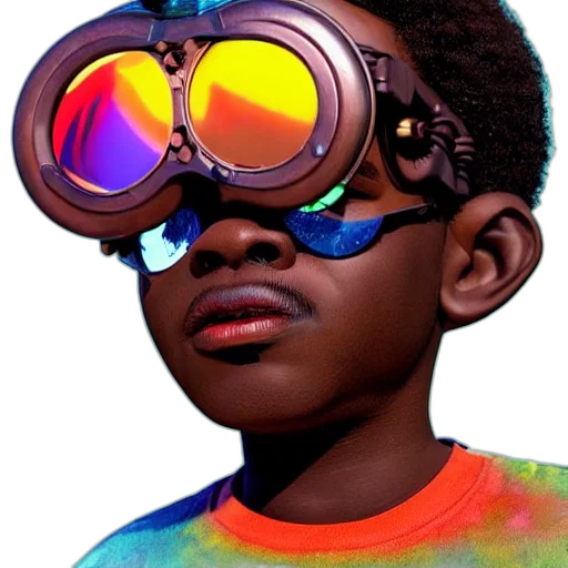 face, mask, robot, photorealistic, 3d render, concept art, watercolor, neon transparent PNG cut-out