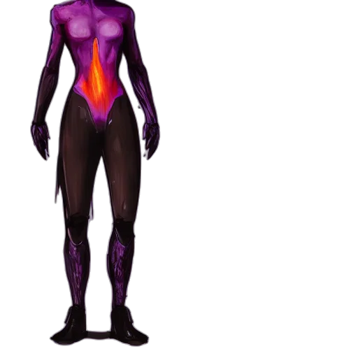 dress, concept art, 3d render, cyberpunk transparent PNG cut-out