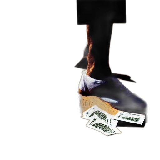 shoes, mask, staff, weapon transparent PNG cut-out