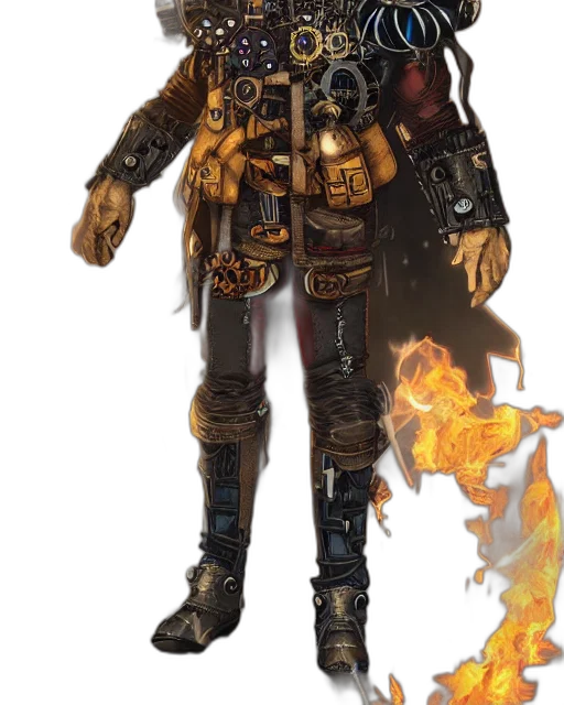 jacket, staff, weapon, concept art transparent PNG cut-out