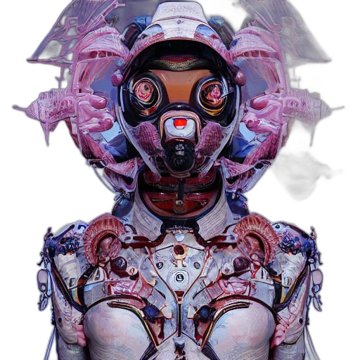 robot, mask, face, creature transparent PNG cut-out