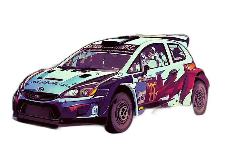 car, concept art, cartoon, fantasy art transparent PNG cut-out