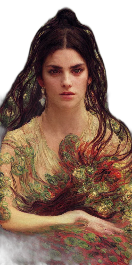 dragon, dress, face, crown transparent PNG cut-out