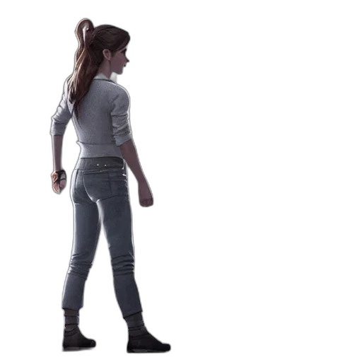 jacket, staff, robot, dress, concept art, 3d render, photorealistic, outer space transparent PNG cut-out