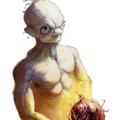 creature, face, mask, staff transparent PNG cut-out