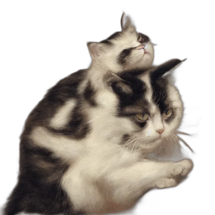 animal, staff, creature, crown, photorealistic, 3d render, cat, louis transparent PNG cut-out