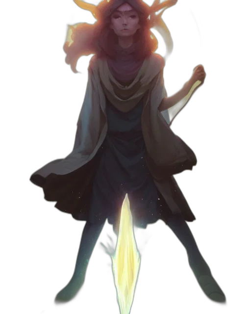 staff, dress, crown, sword transparent PNG cut-out