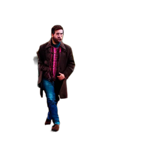 jacket, staff, animal, creature transparent PNG cut-out
