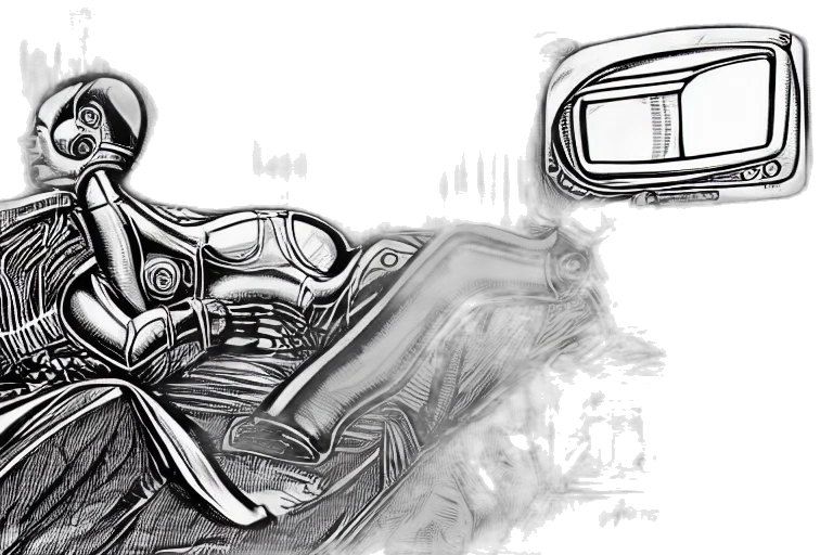 robot, car, comic book art, concept art, pencil sketch, cartoon, outer space, underwater transparent PNG cut-out