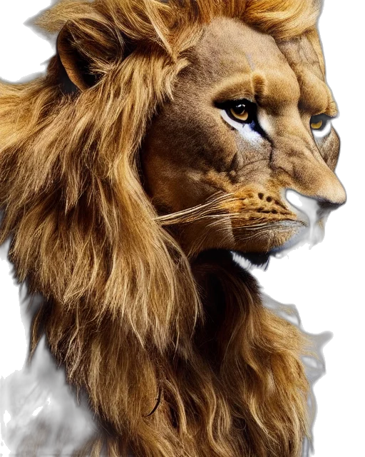 animal, crown, hair, mask, photorealistic, 3d render, fantasy art, concept art transparent PNG cut-out