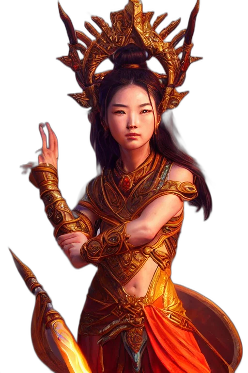 dragon, staff, weapon, fantasy art, concept art, pixel art, photorealistic, fire transparent PNG cut-out
