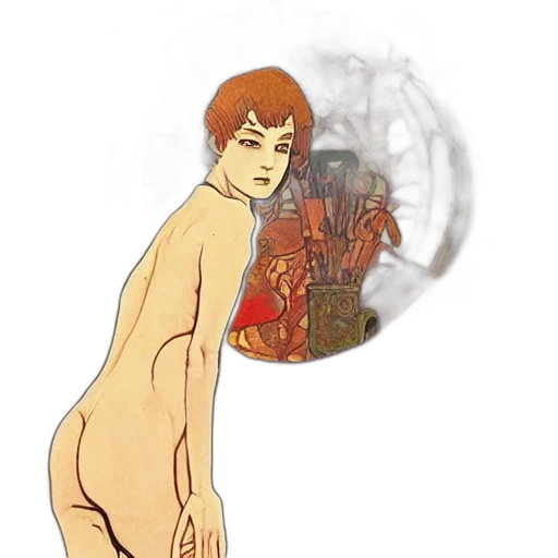 dress, creature, concept art, pixel art transparent PNG cut-out