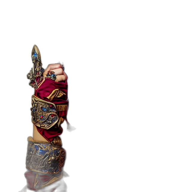 staff, jewelry, sword, weapon, 3d render, photorealistic, concept art, fantasy art transparent PNG cut-out