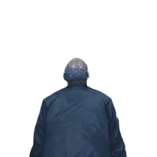 jacket, umbrella, staff, face transparent PNG cut-out