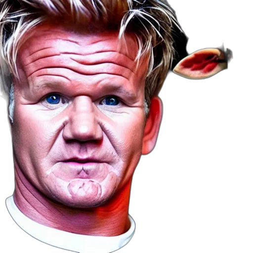face, food, mask, photorealistic, concept art, cartoon, 3d render, gordon transparent PNG cut-out