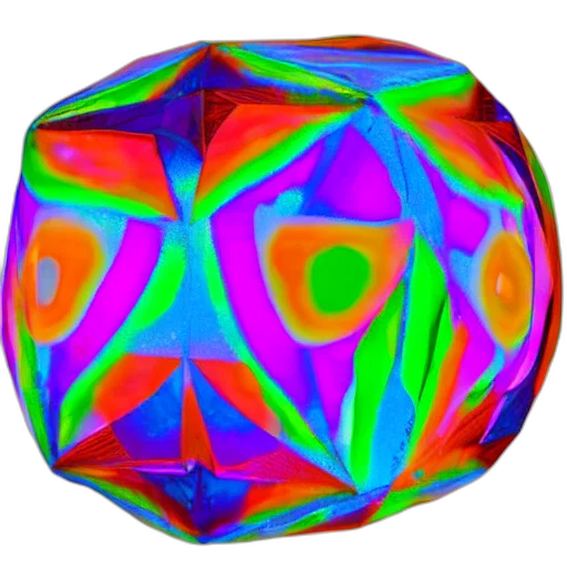 jewelry, umbrella, mask, crown, 3d render, vaporwave, concept art, neon transparent PNG cut-out