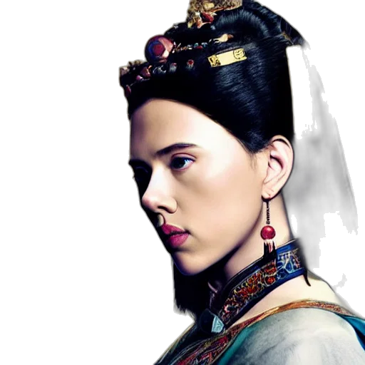 crown, face, jewelry, fantasy art transparent PNG cut-out