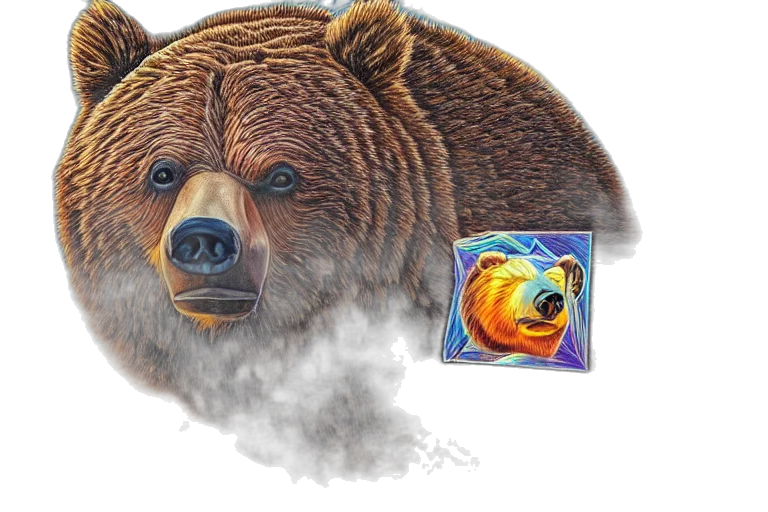 animal, creature, concept art, fantasy art, photorealistic, pixel art, fire, fog transparent PNG cut-out