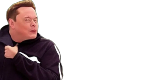 jacket, staff, photorealistic, scene, bald, elon, musk, tracksuit transparent PNG cut-out