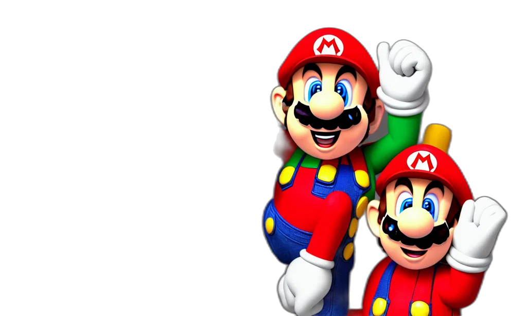 3d render, pixel art, concept art, photorealistic, super, mario, singing, karaoke transparent PNG cut-out